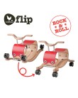 Flip Rouge - 3 en 1 Bascule, chariot et porteur - wishbone - mylowonders